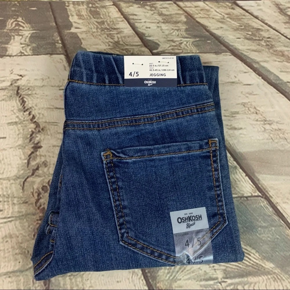 OshKosh Bgosh Blue Denim Wash Pull On Jegging Size 4/5